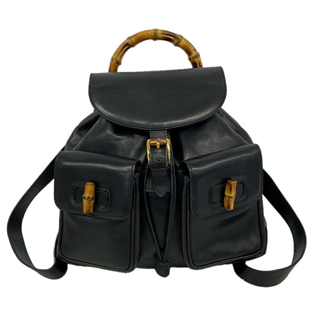 Gucci Vintage Bamboo Backpack Leather #334284G59B